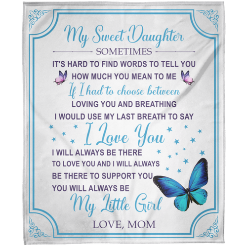 To My Sweet Daughter | FLM Arctic Fleece Blanket 50x60