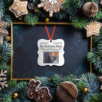 Personalized | Mother and Child Announcement | First Christmas Ornament