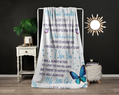 To My Sweet Daughter | FLM Arctic Fleece Blanket 50x60